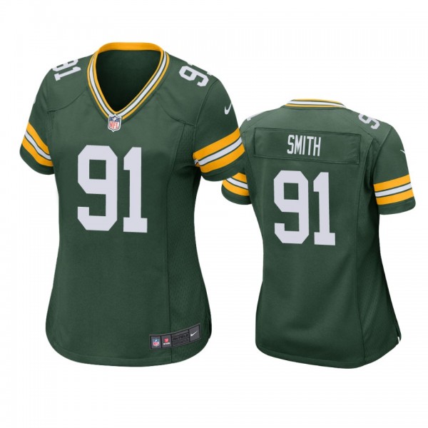 Green Bay Packers #91 Preston Smith Green Game Jer...