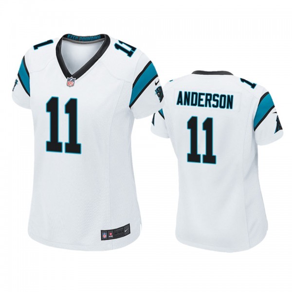 Carolina Panthers Robby Anderson White Game Jersey