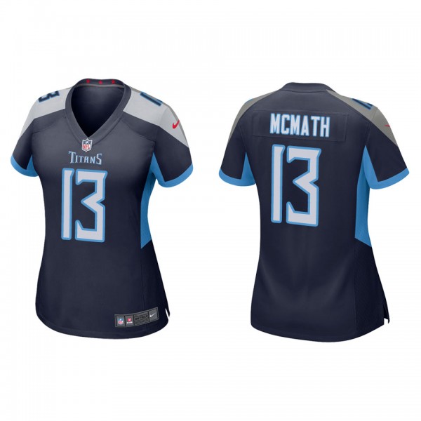 Women's Tennessee Titans Racey McMath Navy Game Je...