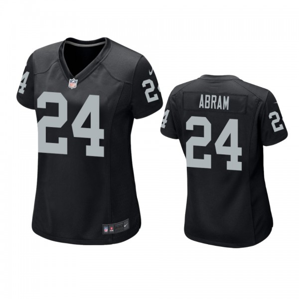 Oakland Raiders Johnathan Abram Black 2019 NFL Draft Game Jersey