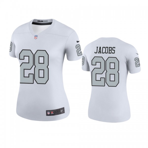 Oakland Raiders Josh Jacobs White 2019 NFL Draft C...