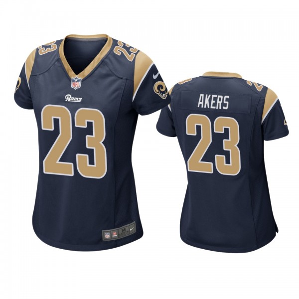 Los Angeles Rams Cam Akers Navy 2020 NFL Draft Gam...