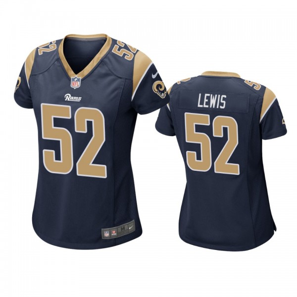 Los Angeles Rams Terrell Lewis Navy Game Jersey