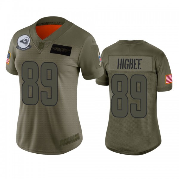 Women's Los Angeles Rams Tyler Higbee Camo 2019 Salute to Service Limited Jersey