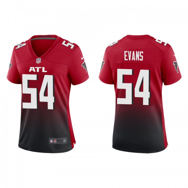 Women's Atlanta Falcons Rashaan Evans Red Alternat...