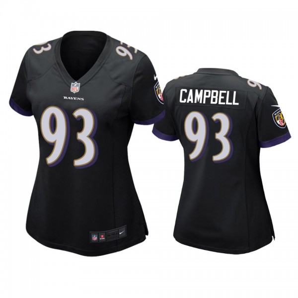 Baltimore Ravens Calais Campbell Black Game Jersey
