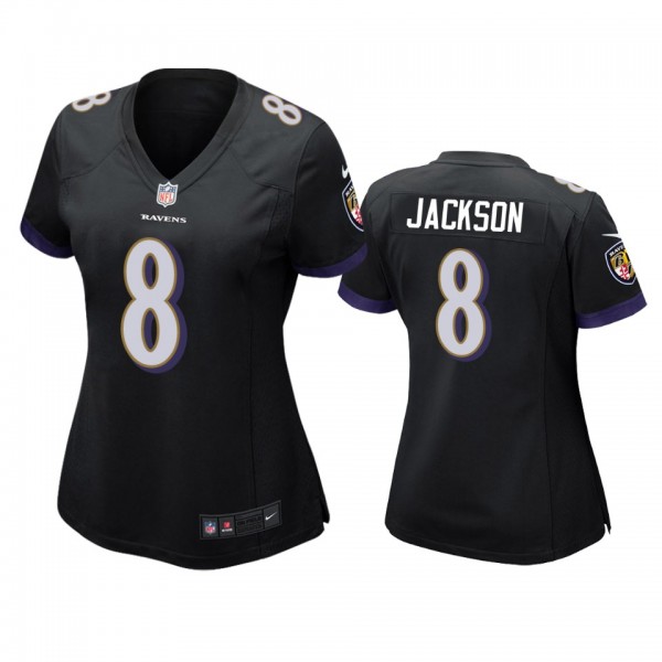 Baltimore Ravens Lamar Jackson Black Game Jersey