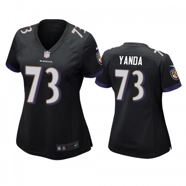 Baltimore Ravens Marshal Yanda Black Game Jersey