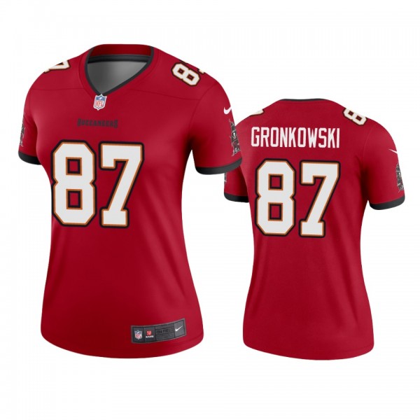 Tampa Bay Buccaneers Rob Gronkowski Red Legend Jer...