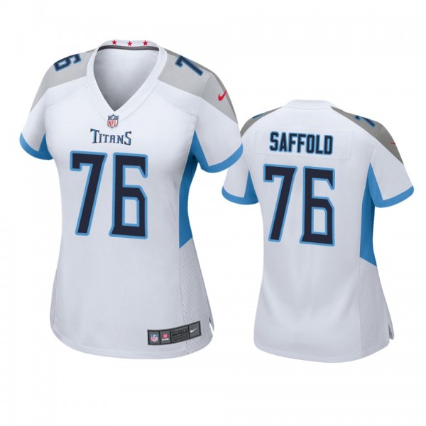 Tennessee Titans #76 Rodger Saffold White Game Jer...
