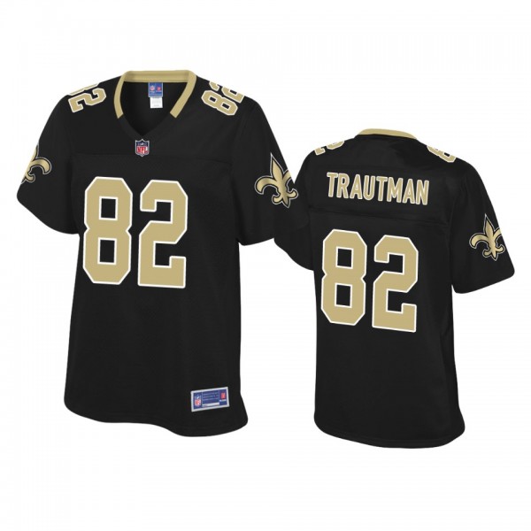 New Orleans Saints Adam Trautman Black Pro Line Je...