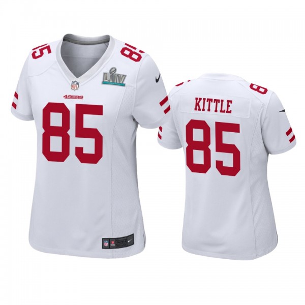 Women's San Francisco 49ers George Kittle White Su...
