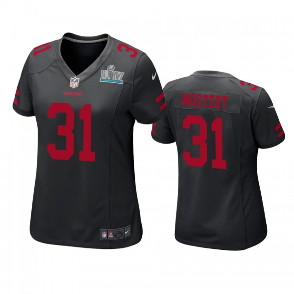 Women's San Francisco 49ers Raheem Mostert Black Super Bowl LIV Game Jersey