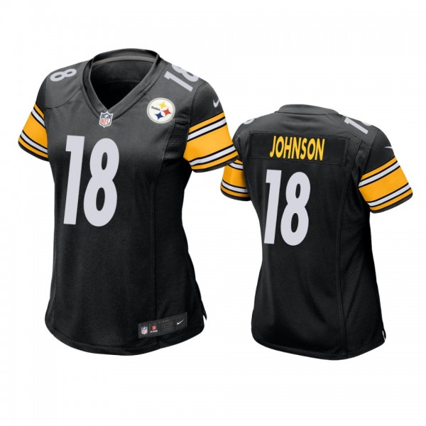Pittsburgh Steelers Diontae Johnson Black 2019 NFL Draft Game Jersey