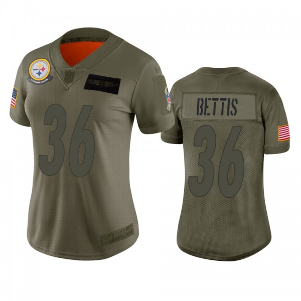 Women's Pittsburgh Steelers Jerome Bettis Camo 201...
