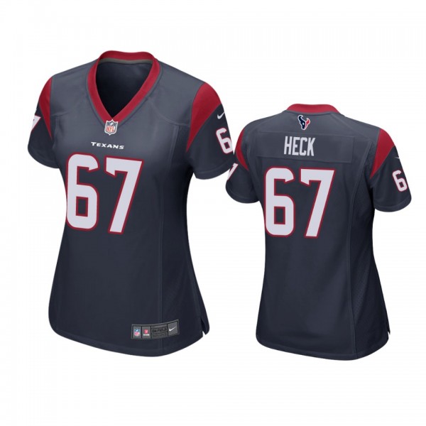 Houston Texans Charlie Heck Navy Game Jersey