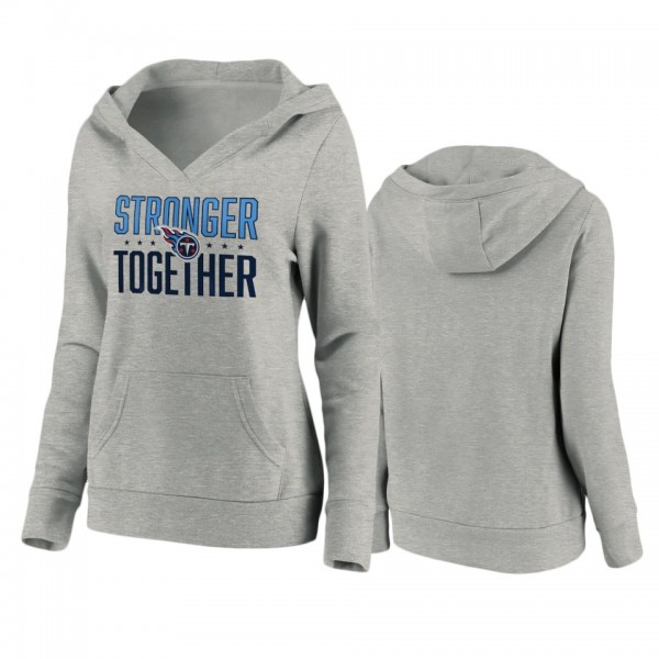 Women's Tennessee Titans Heather Gray Stronger Tog...