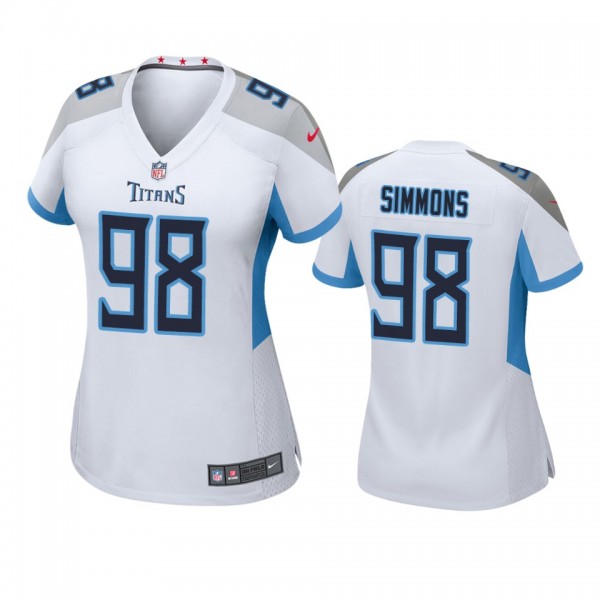 Tennessee Titans Jeffery Simmons White 2019 NFL Dr...