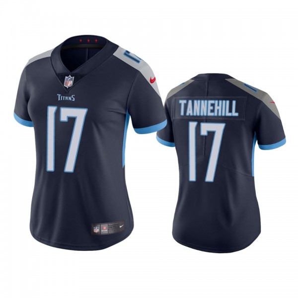Tennessee Titans #17 Ryan Tannehill Navy Vapor Unt...