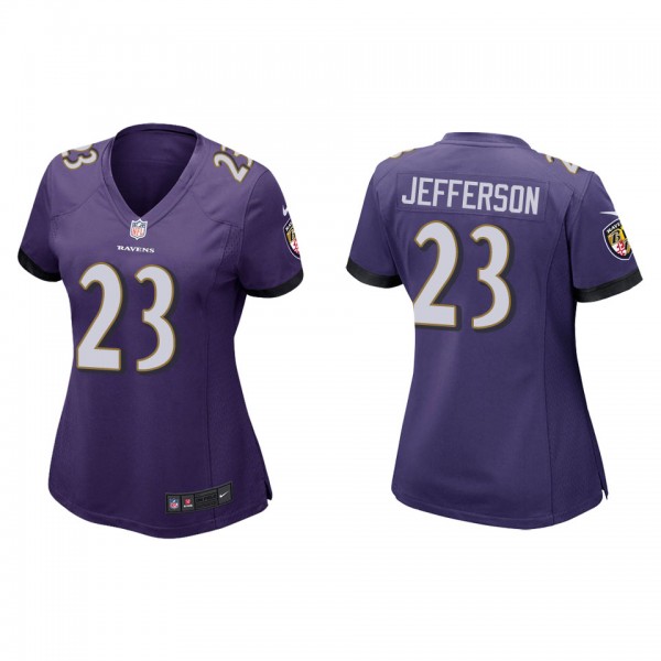 Women's Baltimore Ravens Tony Jefferson Purple Gam...