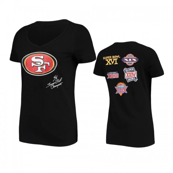 Women's San Francisco 49ers Black Super Bowl Comme...