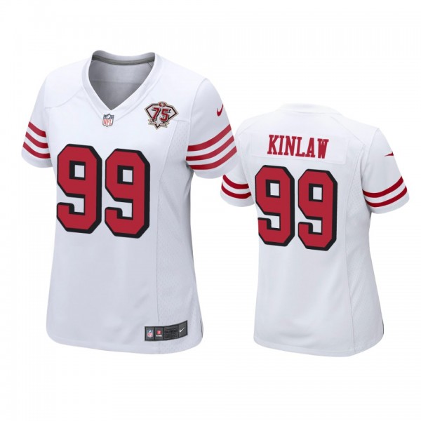 Women's San Francisco 49ers Javon Kinlaw White 75t...
