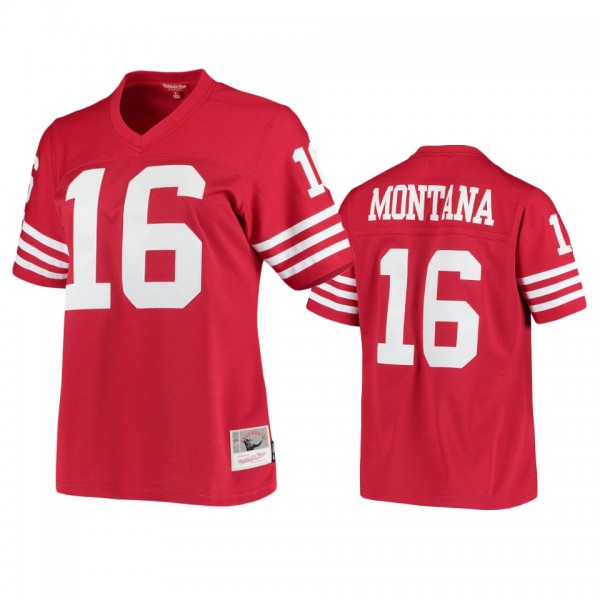 Women's San Francisco 49ers Joe Montana Scarlet 19...