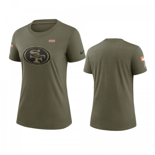 Women's San Francisco 49ers Olive 2021 Salute To S...