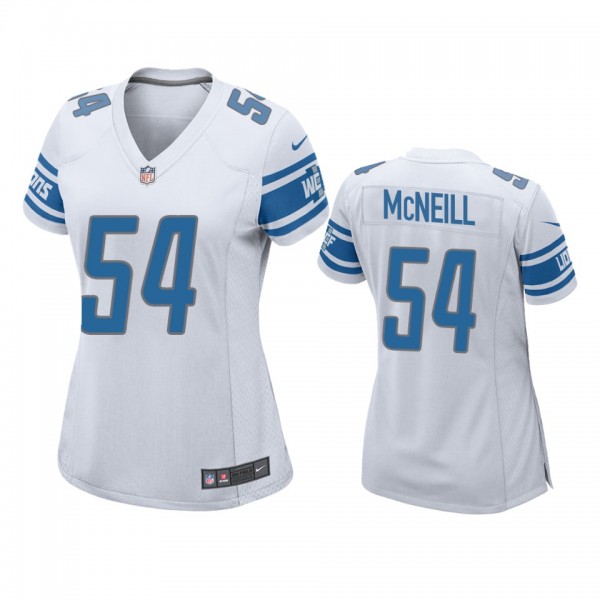 Women's Detroit Lions Alim McNeill White Game Jers...