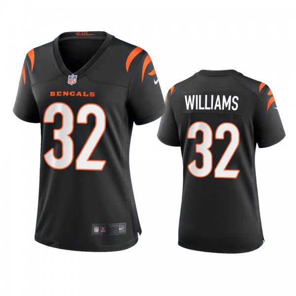 Women's Cincinnati Bengals Trayveon Williams Black 2021 Game Jersey