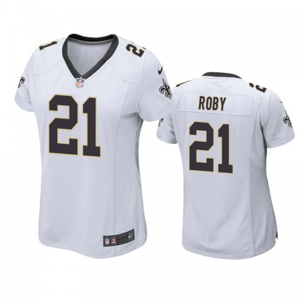 Women's New Orleans Saints Bradley Roby White Game...