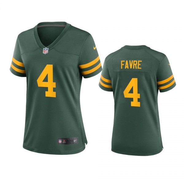 Women's Green Bay Packers Brett Favre Green Alternate Game Jersey