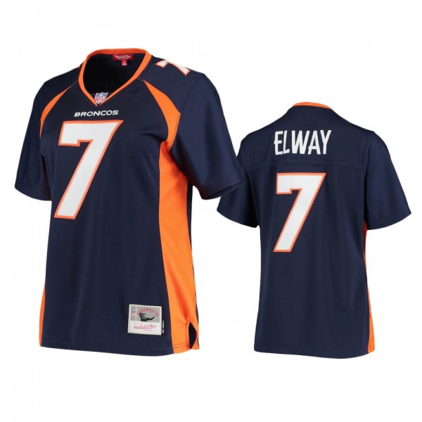 Women's Denver Broncos John Elway Navy Legacy Repl...