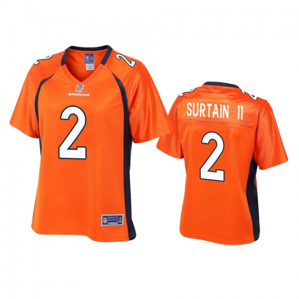 Denver Broncos Patrick Surtain II Orange Pro Line ...
