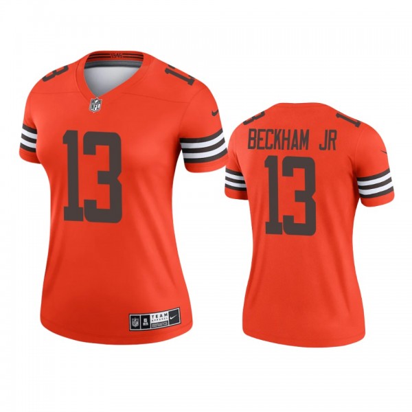 Women's Cleveland Browns Odell Beckham Jr. Orange ...
