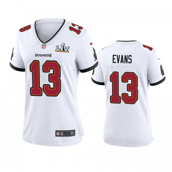 Women's Tampa Bay Buccaneers Mike Evans White Supe...