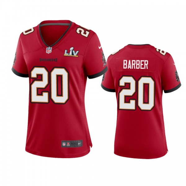 Women's Tampa Bay Buccaneers Ronde Barber Red Super Bowl LV Game Jersey