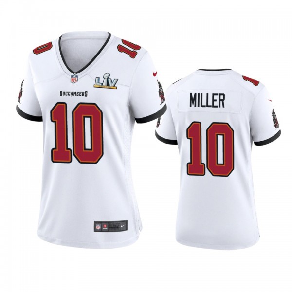 Women's Tampa Bay Buccaneers Scotty Miller White Super Bowl LV Game Jersey