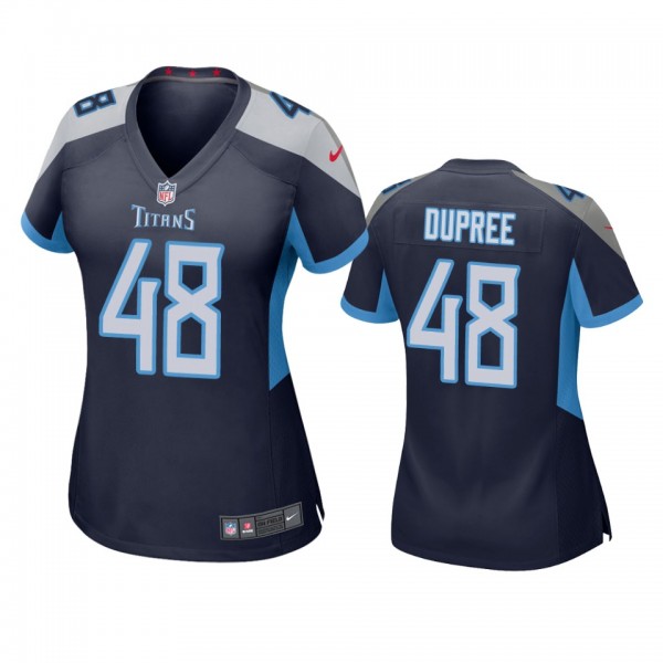 Women's Tennessee Titans Bud Dupree Navy Game Jers...