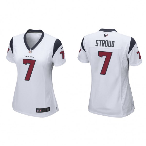 Women's Houston Texans C. J. Stroud White 2023 NFL Draft Game Jersey