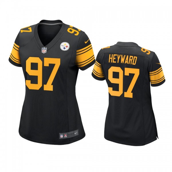 Women's Pittsburgh Steelers Cameron Heyward Black Alternate Game Jersey