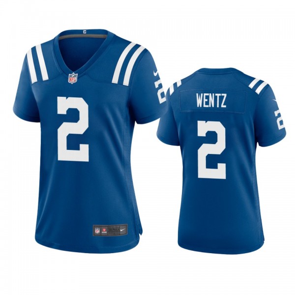 Women's Indianapolis Colts Carson Wentz Royal Game...