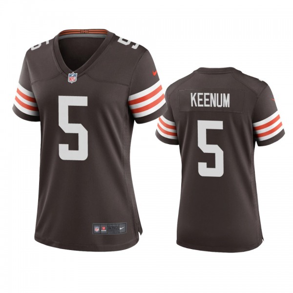 Women's Cleveland Browns Case Keenum Brown Game Je...