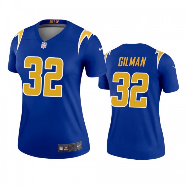Los Angeles Chargers Alohi Gilman Royal Legend Jer...