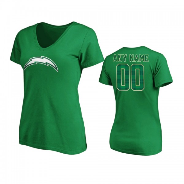 Women's Los Angeles Chargers Green St. Patrick's D...