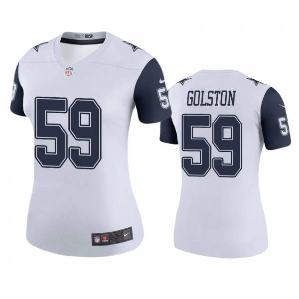 Dallas Cowboys Chauncey Golston White Color Rush L...