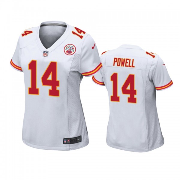 Women's Kansas City Chiefs Cornell Powell White Ga...