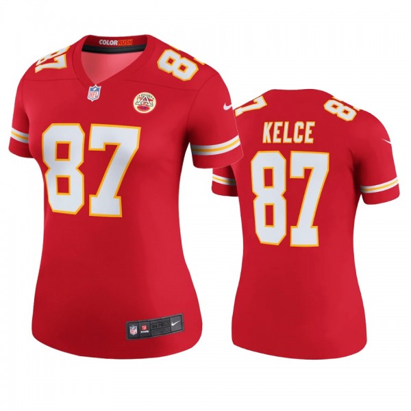 Kansas City Chiefs Travis Kelce Red Legend Jersey - Women's