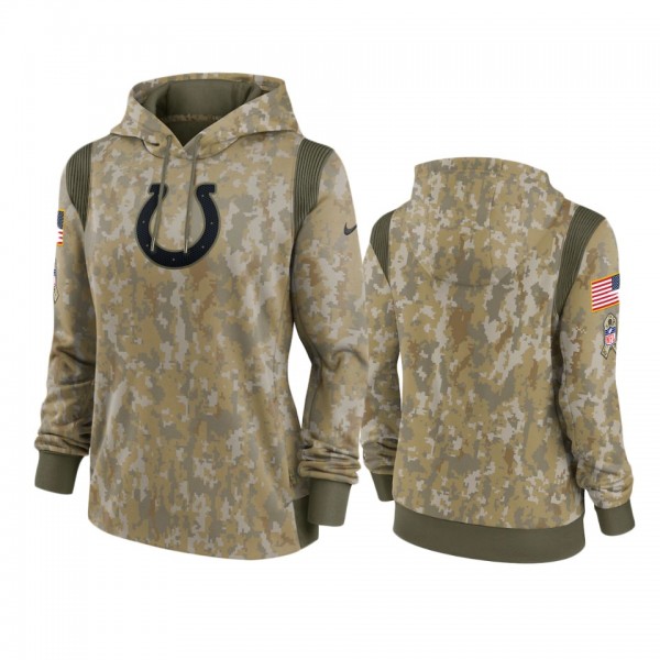Women's Indianapolis Colts Olive 2021 Salute To Se...