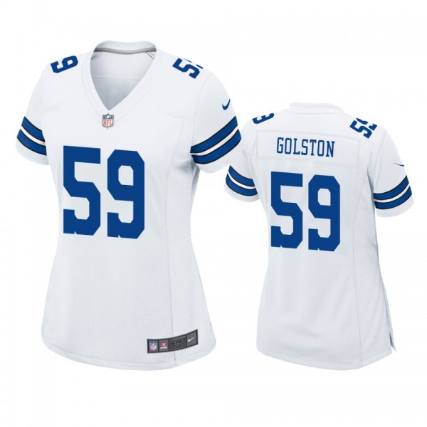 Women's Dallas Cowboys Chauncey Golston White Game Jersey